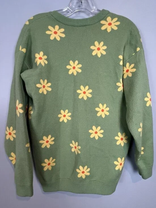 Disney Winnie the Pooh Green Floral Cardigan Womens Size Small Box Lunch - Picture 10 of 13